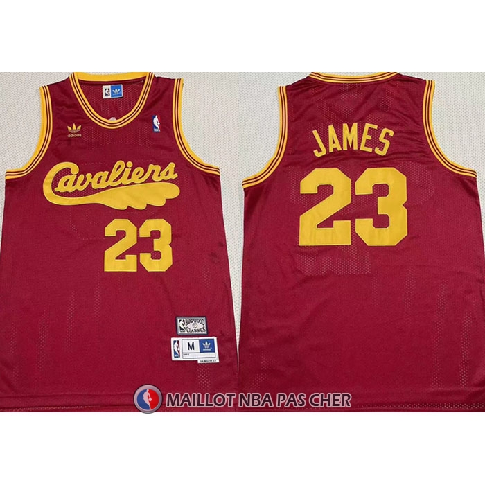 Maillot Cleveland Cavaliers LeBron James NO 23 Mitchell & Ness Rouge